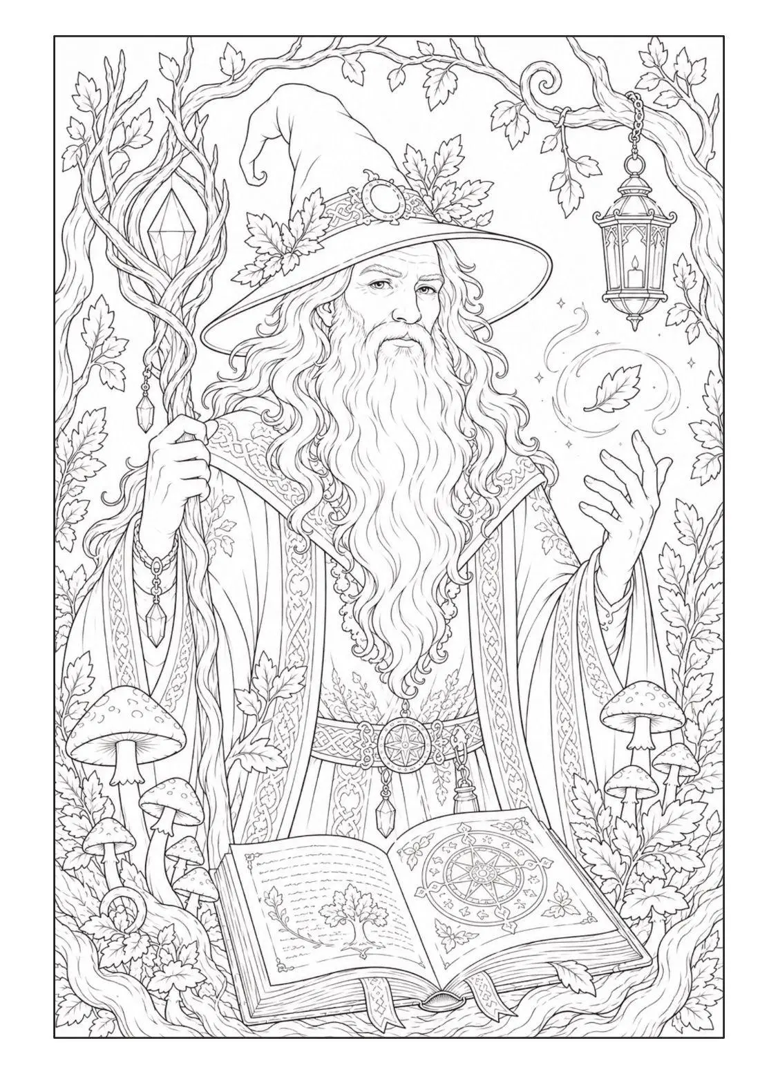 Bild: 9783986573089 | Zauberwald Fantasy Malbuch für Erwachsene und Jugendliche mit 100...