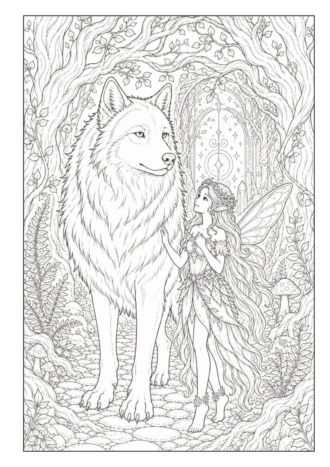 Bild: 9783986573089 | Zauberwald Fantasy Malbuch für Erwachsene und Jugendliche mit 100...