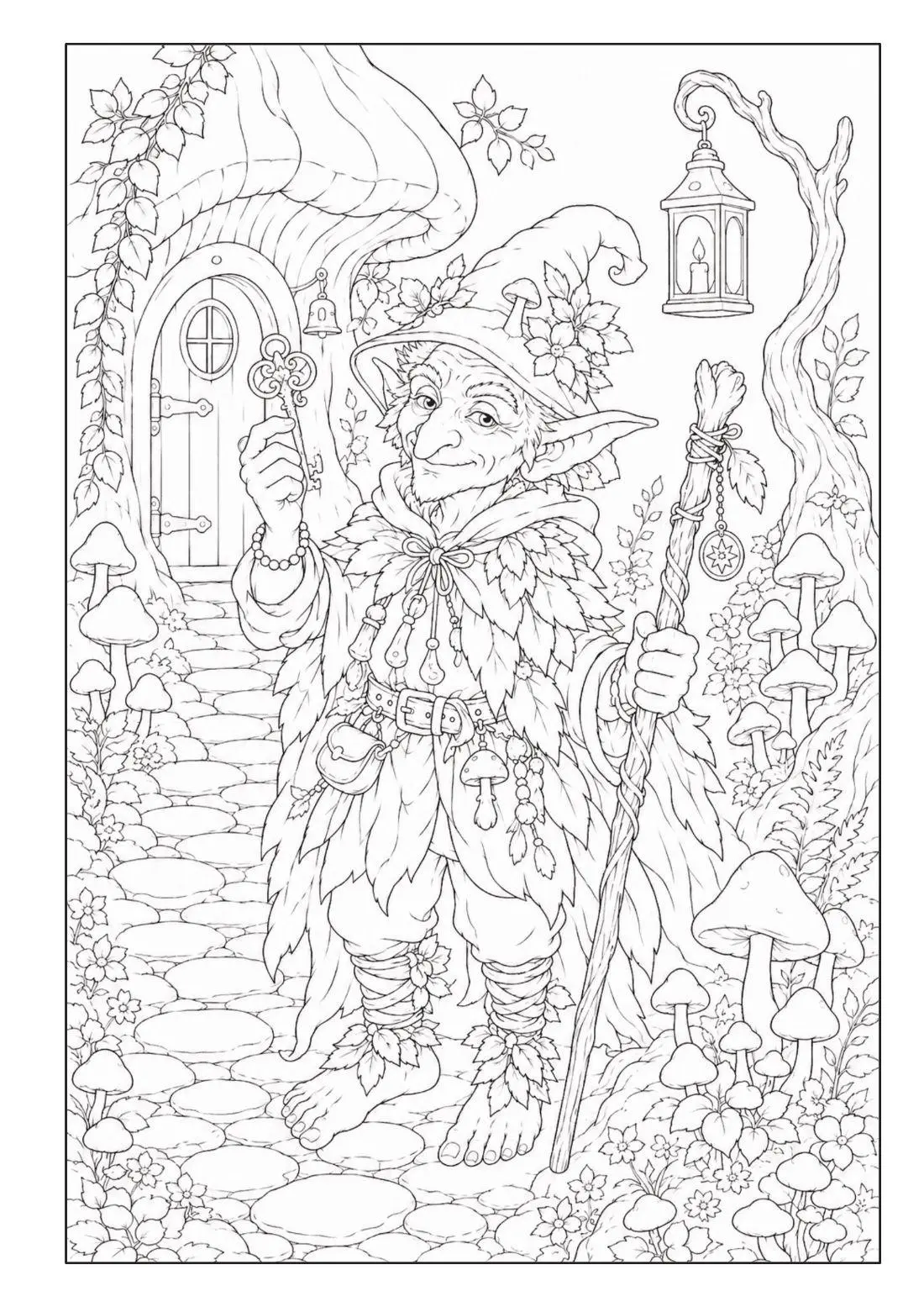 Bild: 9783986573089 | Zauberwald Fantasy Malbuch für Erwachsene und Jugendliche mit 100...
