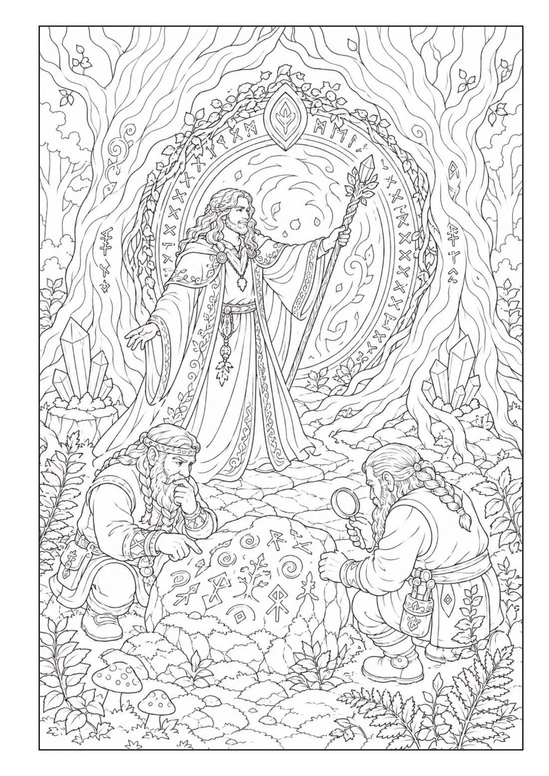 Bild: 9783986573089 | Zauberwald Fantasy Malbuch für Erwachsene und Jugendliche mit 100...