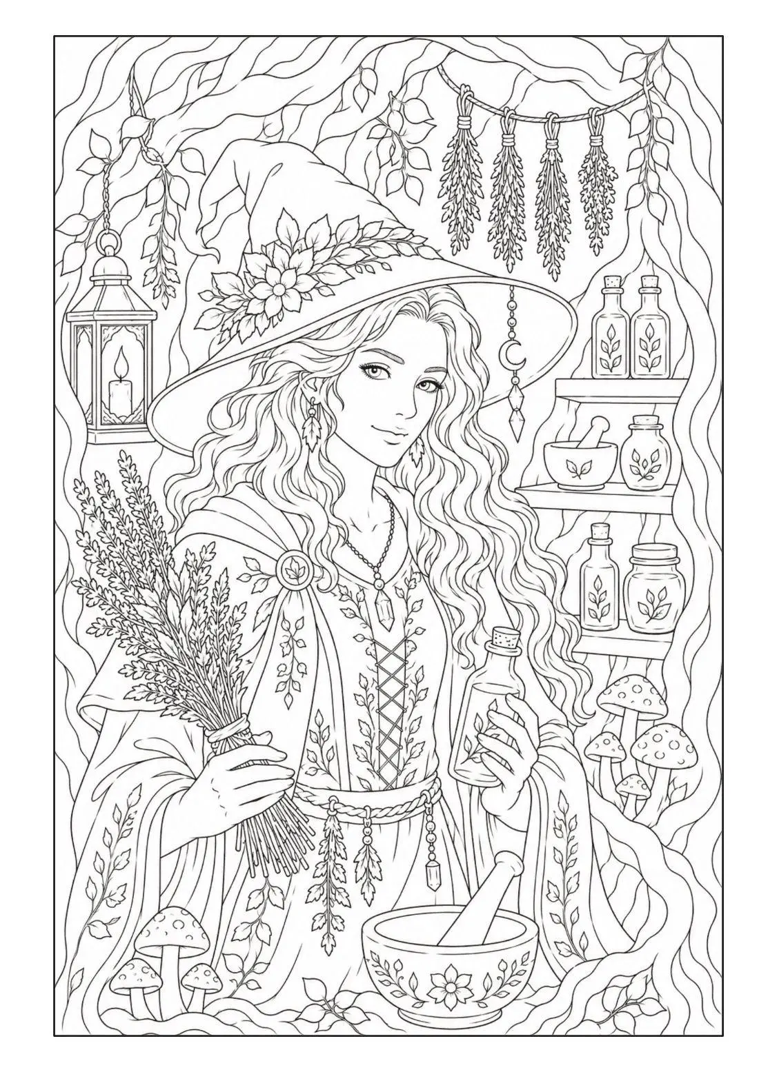 Bild: 9783986573089 | Zauberwald Fantasy Malbuch für Erwachsene und Jugendliche mit 100...