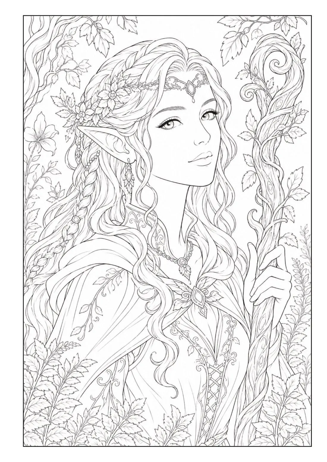 Bild: 9783986573089 | Zauberwald Fantasy Malbuch für Erwachsene und Jugendliche mit 100...