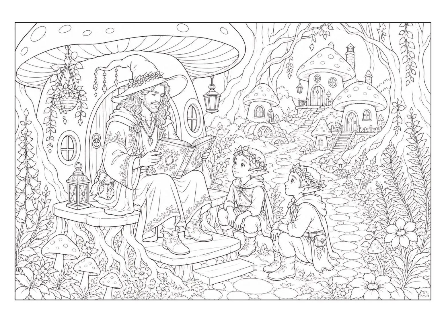 Bild: 9783986573089 | Zauberwald Fantasy Malbuch für Erwachsene und Jugendliche mit 100...