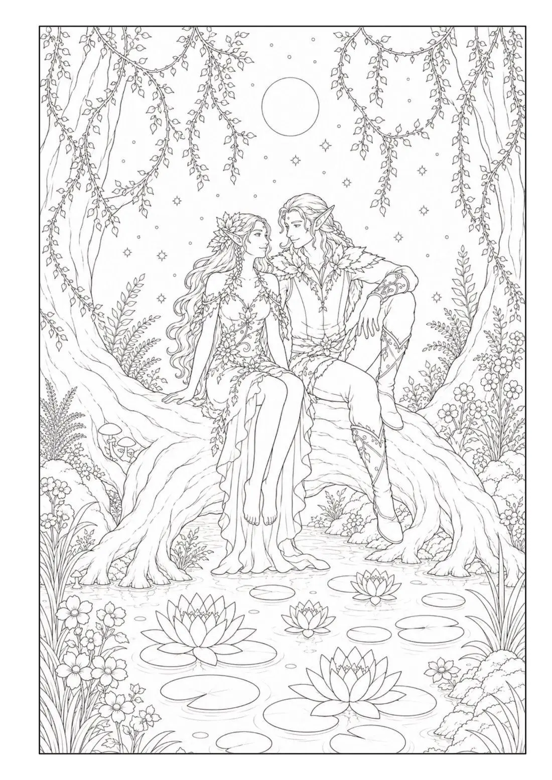 Bild: 9783986573089 | Zauberwald Fantasy Malbuch für Erwachsene und Jugendliche mit 100...