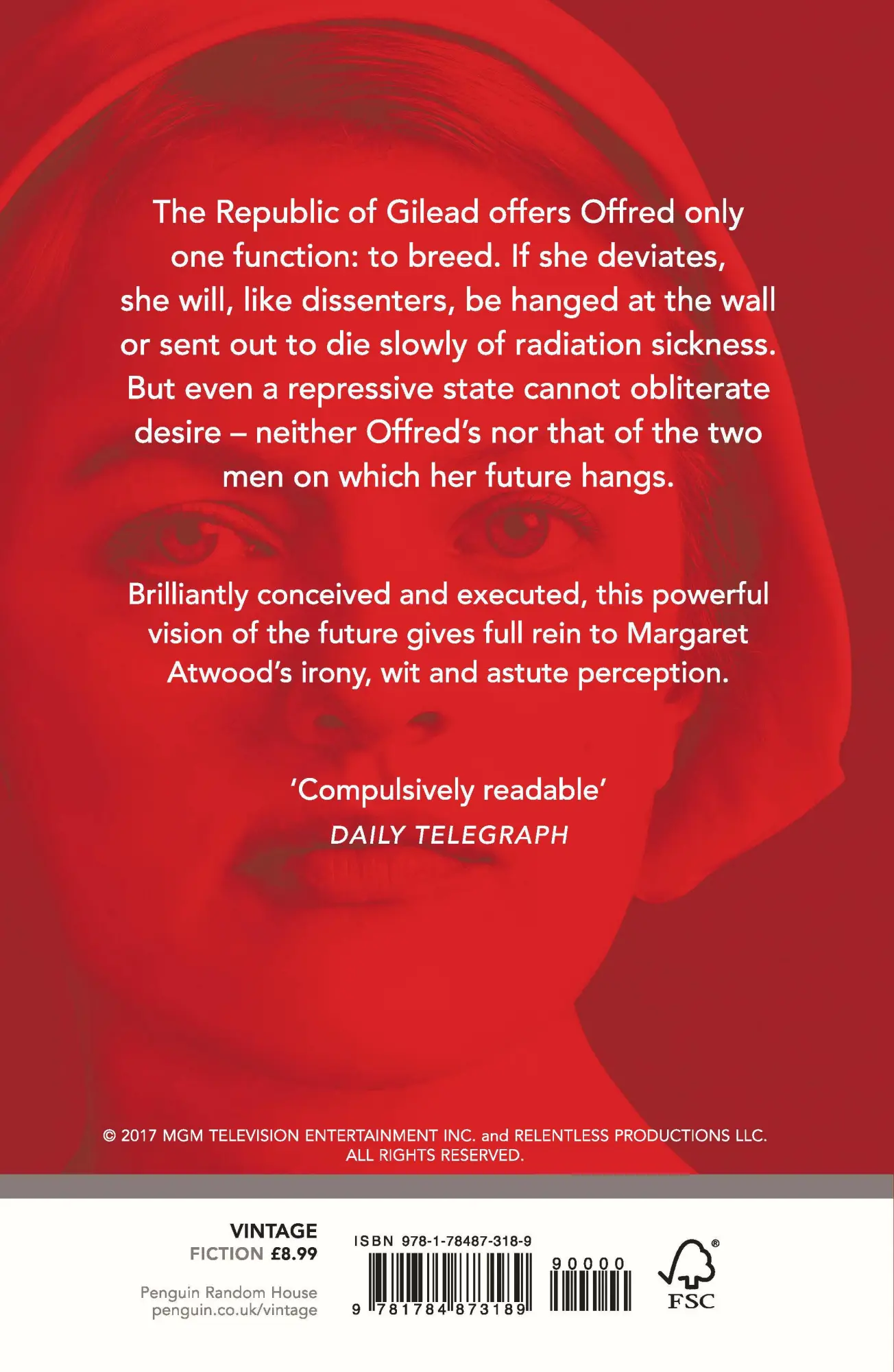 Rückseite: 9781784873189 | The Handmaid's Tale. TV Tie-In | Margaret Atwood | Taschenbuch | XX