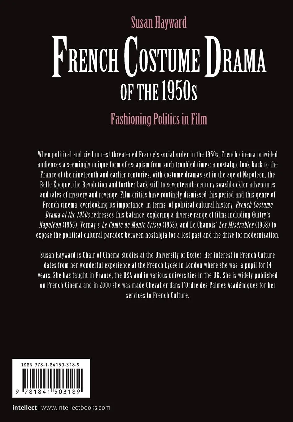 Rückseite: 9781841503189 | French Costume Drama of the 1950s | Fashioning Politics in Film | Buch