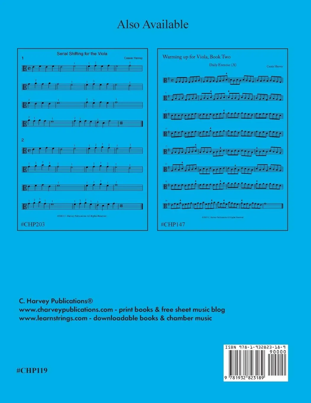 Rückseite: 9781932823189 | Warming Up for Viola, Book One | Cassia Harvey | Taschenbuch | 2012