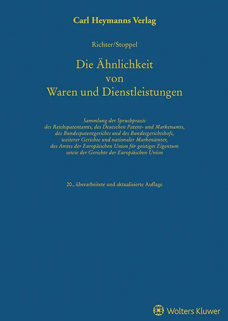 Cover: 9783452303189 | Die Ähnlichkeit von Waren und Dienstleistungen | Bruno Richter (u. a.)