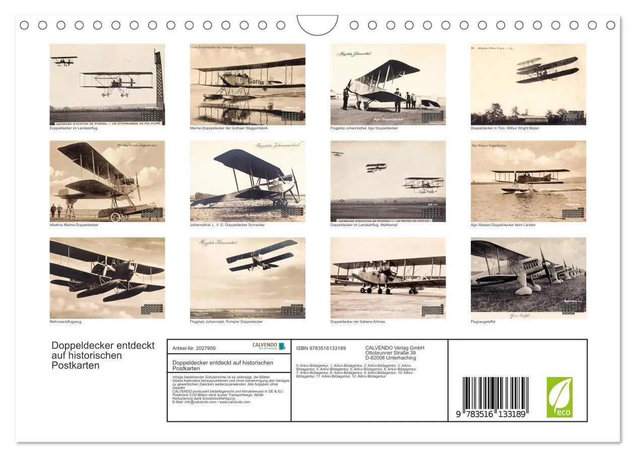 Bild: 9783516133189 | Doppeldecker entdeckt auf historischen Postkarten (Wandkalender...