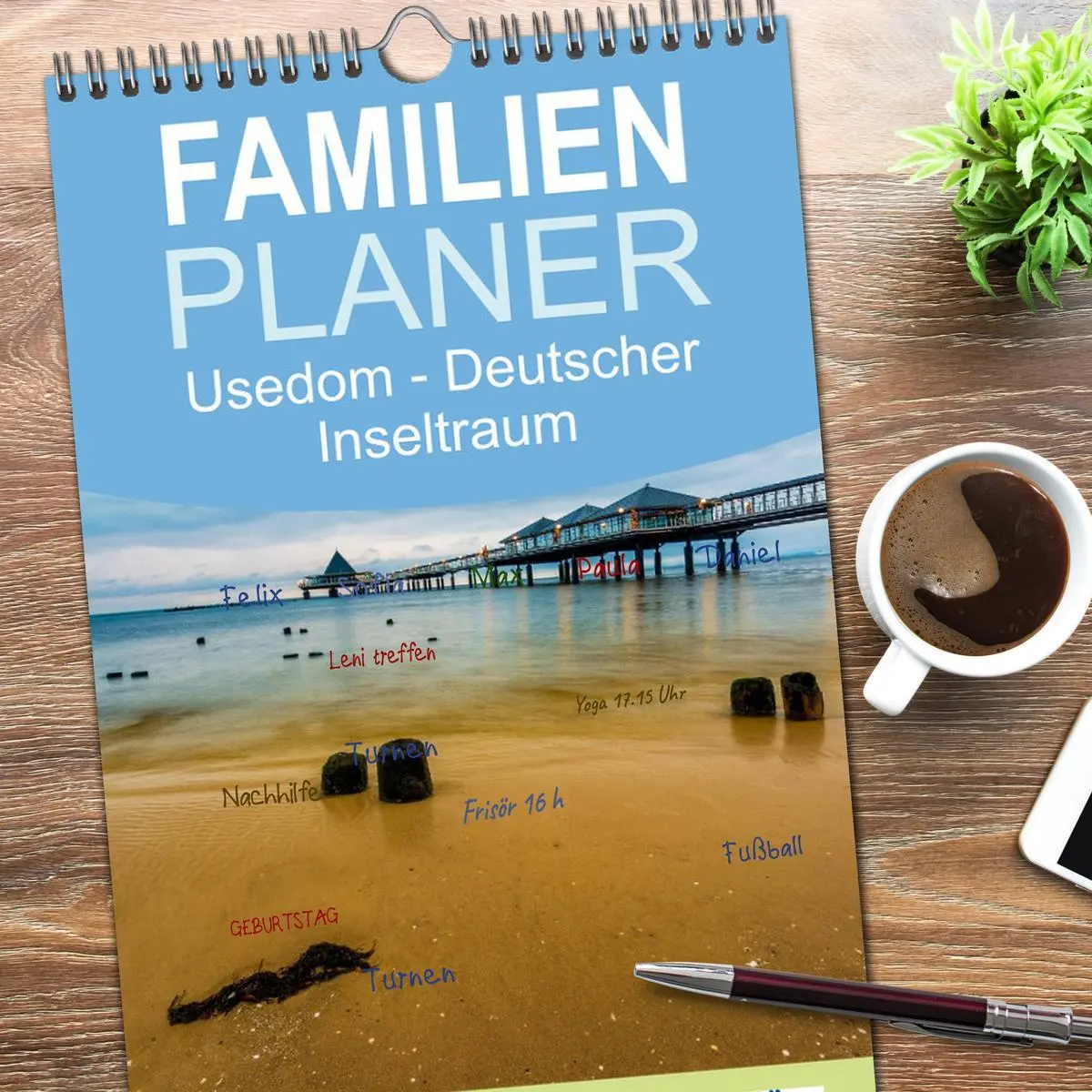Bild: 9783516513189 | Familienplaner 2026 - Usedom - Deutscher Inseltraum mit 5 Spalten...