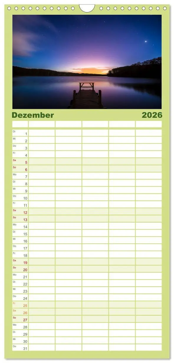 Bild: 9783516513189 | Familienplaner 2026 - Usedom - Deutscher Inseltraum mit 5 Spalten...