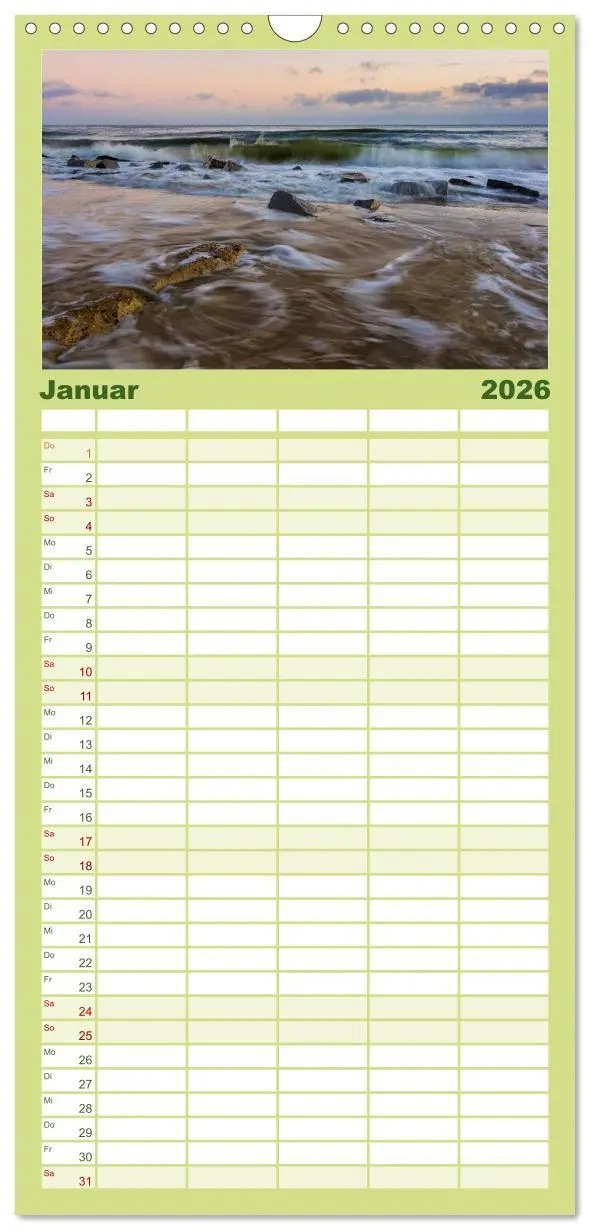 Bild: 9783516513189 | Familienplaner 2026 - Usedom - Deutscher Inseltraum mit 5 Spalten...