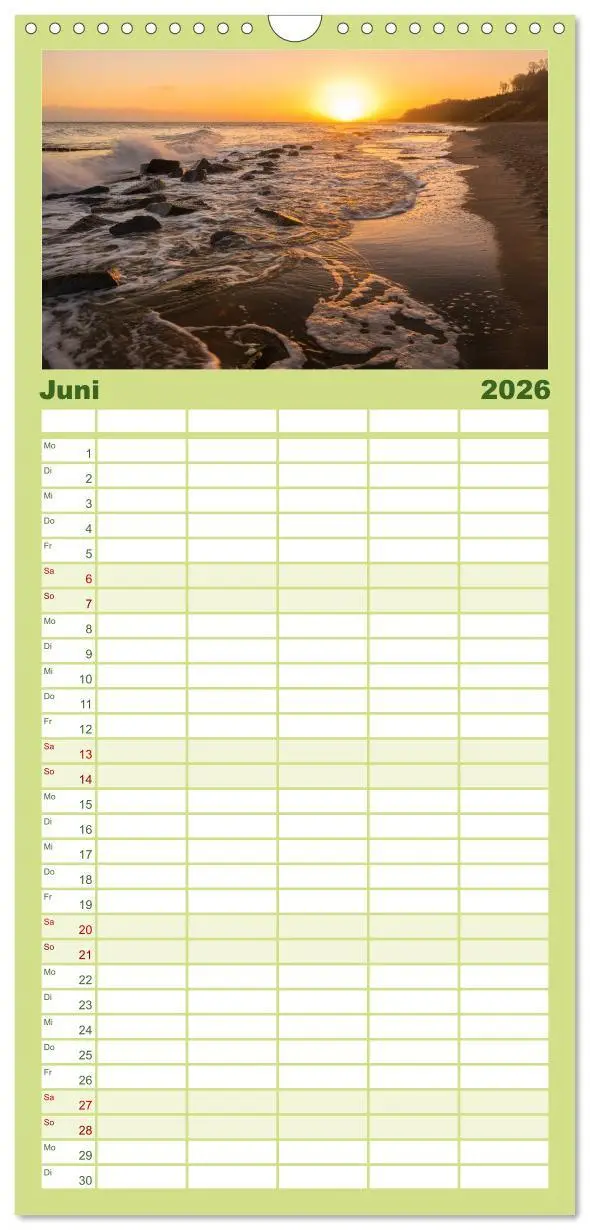 Bild: 9783516513189 | Familienplaner 2026 - Usedom - Deutscher Inseltraum mit 5 Spalten...