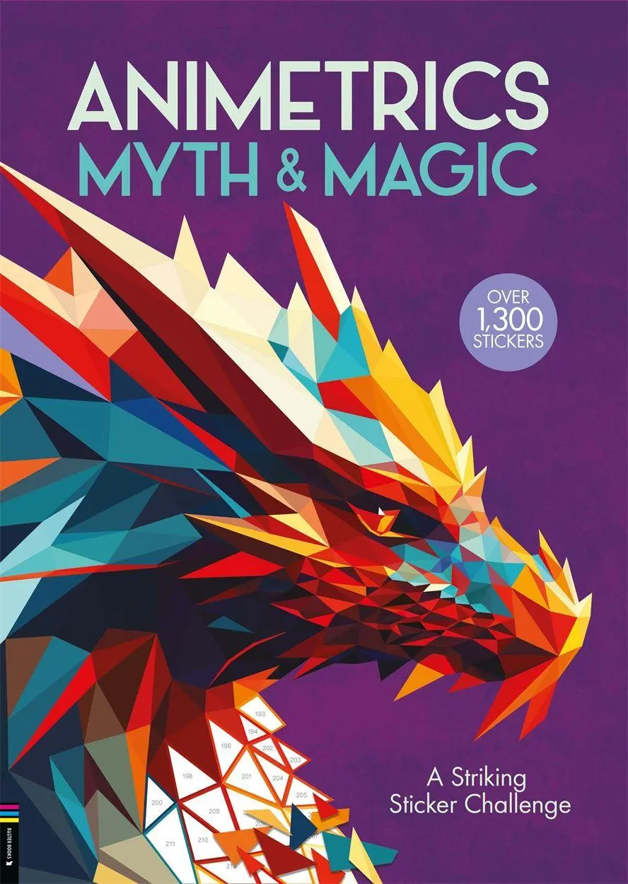 Cover: 9781916763289 | Animetrics Myth and Magic | A Kaleidoscopic Sticker Mosaic Challenge