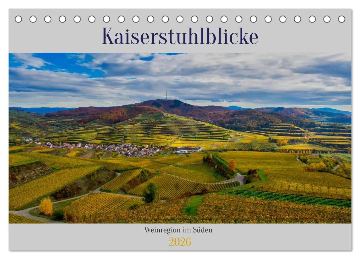 Cover: 9783457273289 | Kaiserstuhlblicke (Tischkalender 2026 DIN A5 quer), CALVENDO...