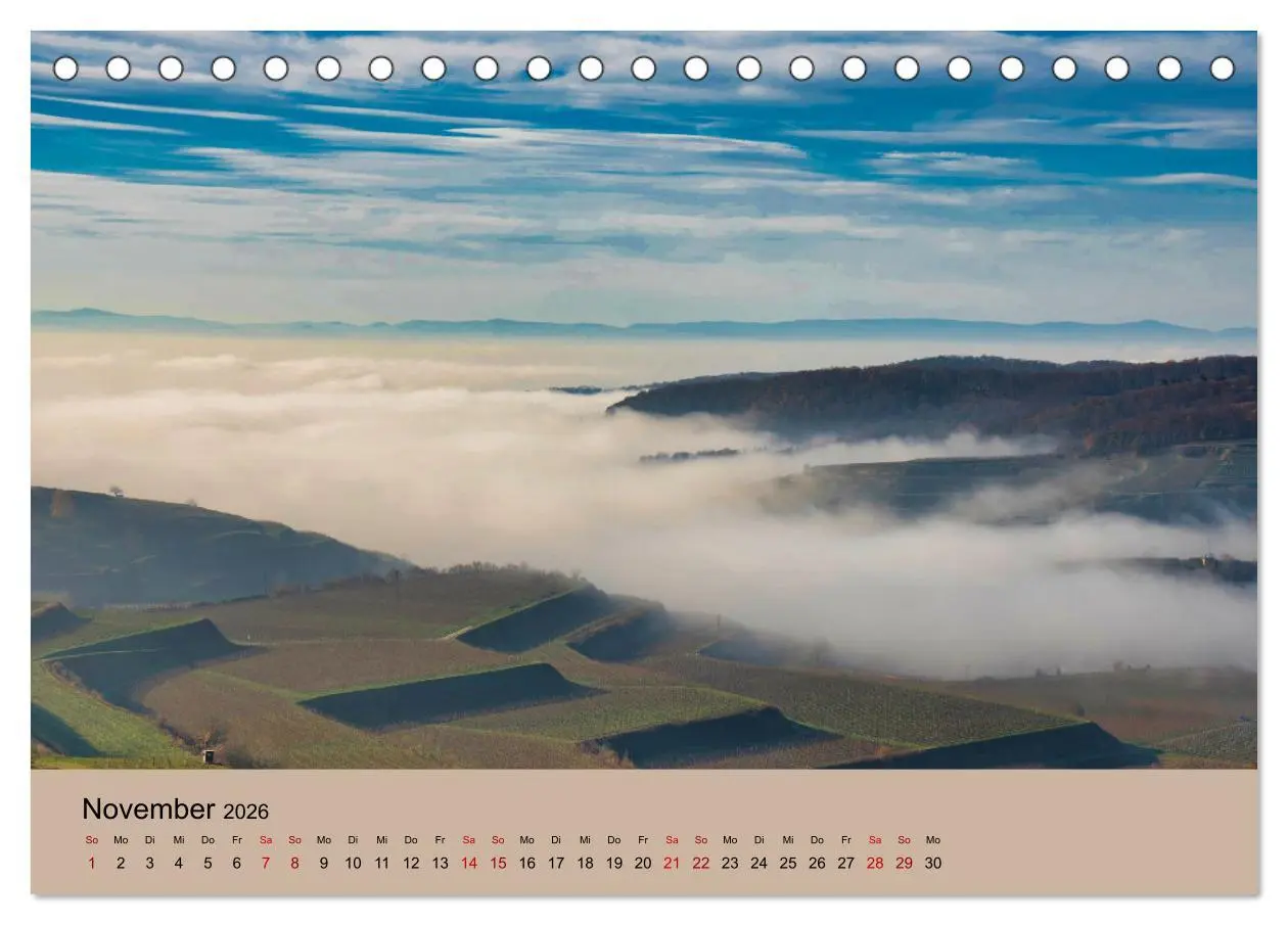 Bild: 9783457273289 | Kaiserstuhlblicke (Tischkalender 2026 DIN A5 quer), CALVENDO...