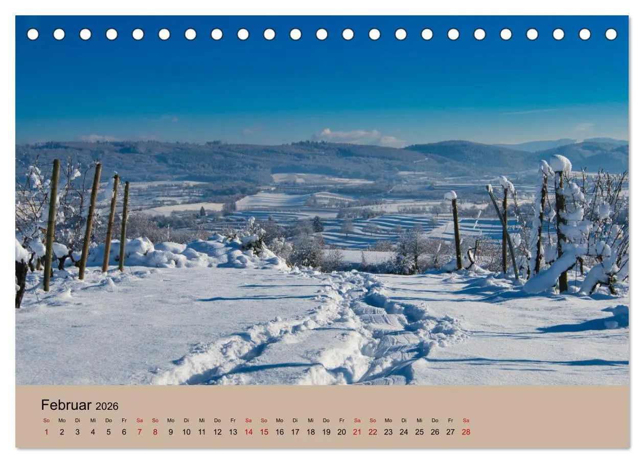 Bild: 9783457273289 | Kaiserstuhlblicke (Tischkalender 2026 DIN A5 quer), CALVENDO...