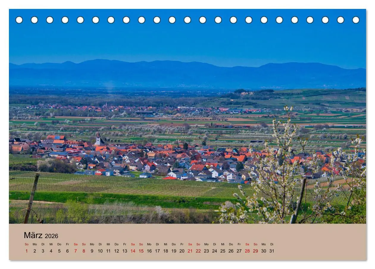 Bild: 9783457273289 | Kaiserstuhlblicke (Tischkalender 2026 DIN A5 quer), CALVENDO...