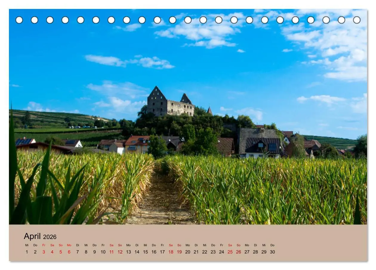 Bild: 9783457273289 | Kaiserstuhlblicke (Tischkalender 2026 DIN A5 quer), CALVENDO...