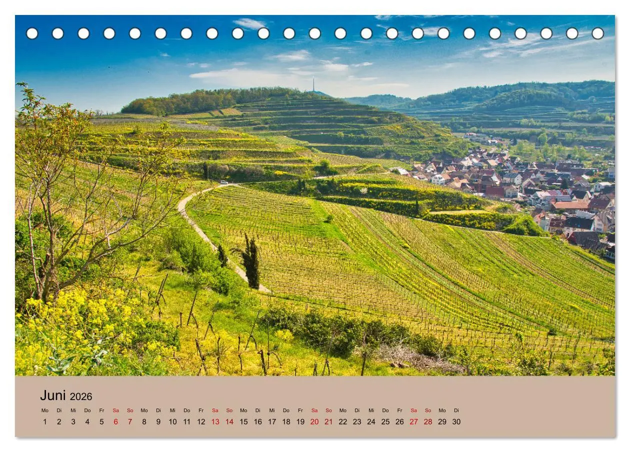 Bild: 9783457273289 | Kaiserstuhlblicke (Tischkalender 2026 DIN A5 quer), CALVENDO...