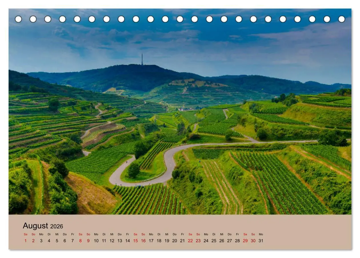 Bild: 9783457273289 | Kaiserstuhlblicke (Tischkalender 2026 DIN A5 quer), CALVENDO...