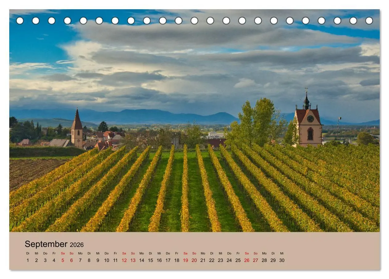 Bild: 9783457273289 | Kaiserstuhlblicke (Tischkalender 2026 DIN A5 quer), CALVENDO...