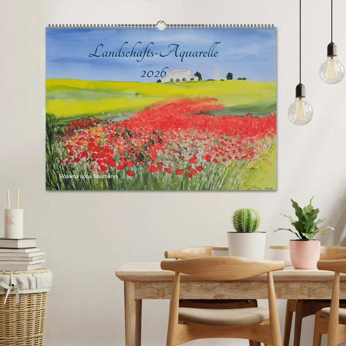 Bild: 9783457893289 | Landschafts-Aquarelle 2026 Roswita Ilona Baumann (Wandkalender 2026...