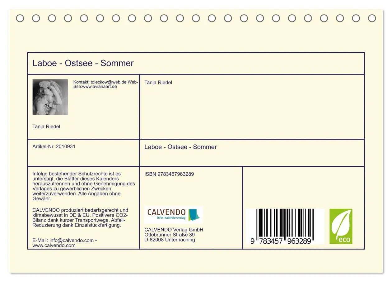 Bild: 9783457963289 | Laboe - Ostsee - Sommer (Tischkalender 2026 DIN A5 quer), CALVENDO...