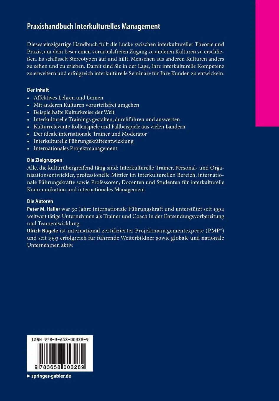 Rückseite: 9783658003289 | Praxishandbuch Interkulturelles Management | Ulrich Nägele (u. a.)