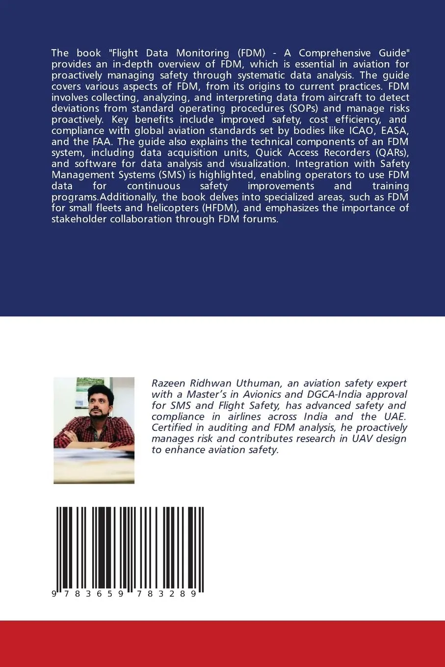 Rückseite: 9783659783289 | Flight Data Monitoring (FDM) | A Comprehensive Guide | Razeen Ridhwan