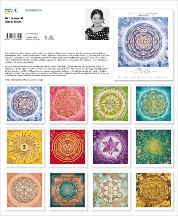 Bild: 9783731883289 | Achtsamkeit 2026 | Verlag Korsch | Kalender | Spiralbindung | 14 S.