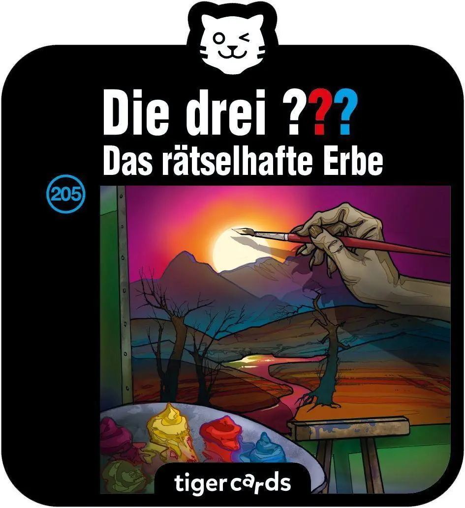 Cover: 4260535483389 | tigercard - Die drei ??? - Folge 205: Rätselhaftes Erbe | Deutsch