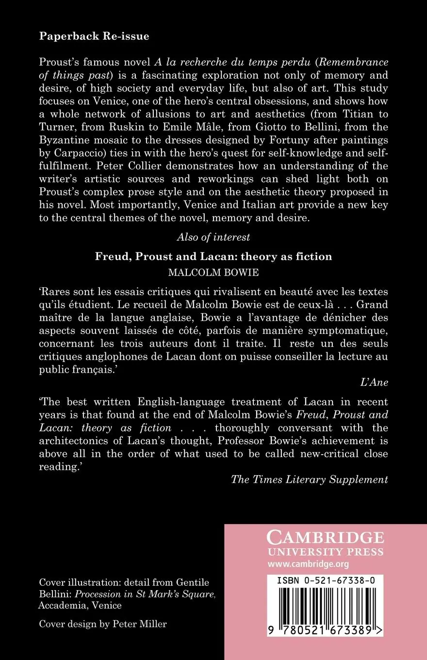 Rückseite: 9780521673389 | Proust and Venice | Peter Collier | Taschenbuch | Englisch | 2005