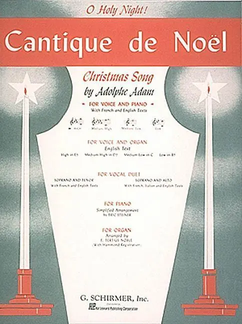 Cover: 9780793553389 | Cantique de Noel (O Holy Night) | High Voice (E-Flat) and Piano | Deis