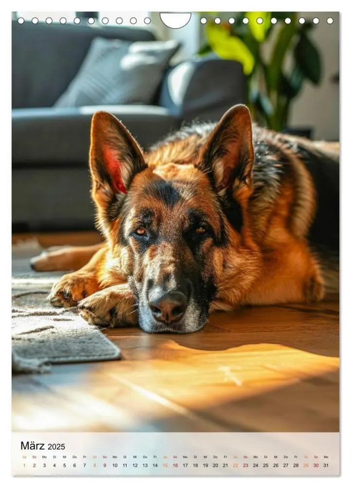 Bild: 9783383773389 | Deutscher Schäferhund - mutig und zuverlässig (Wandkalender 2025...