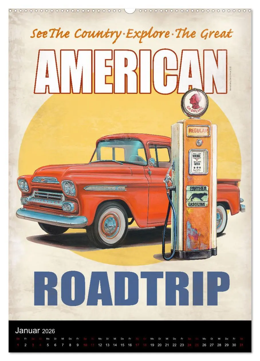 Bild: 9783516353389 | Drive America Plakate (Wandkalender 2026 DIN A2 hoch), CALVENDO...