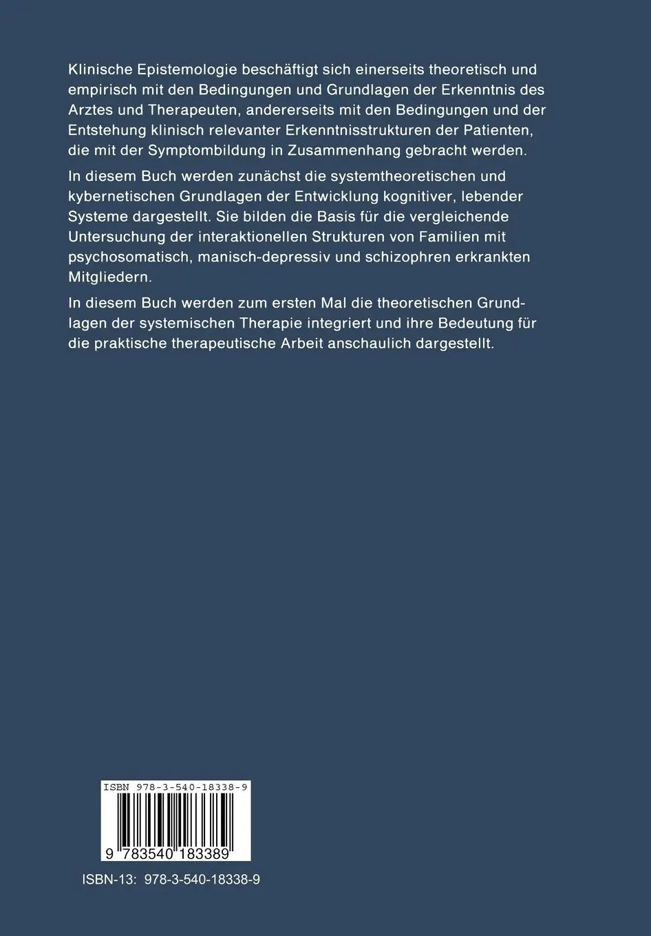 Rückseite: 9783540183389 | Unterschiede, die Unterschiede machen | Fritz B. Simon | Taschenbuch