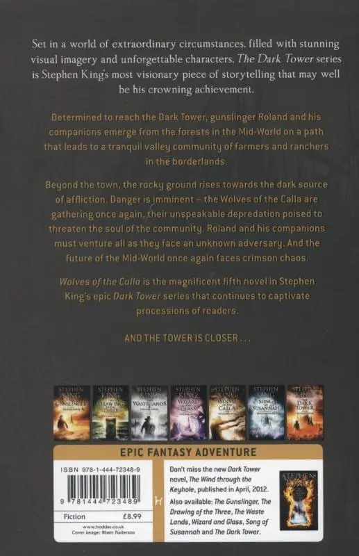 Rückseite: 9781444723489 | The Dark Tower 5. The Wolves of Calla | Stephen King | Taschenbuch