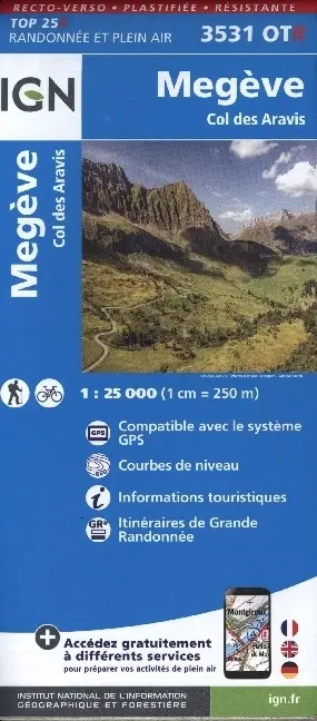 Cover: 9782758553489 | 3531OT Megève - Col des Aravis | (Land-)Karte | Französisch | 2023