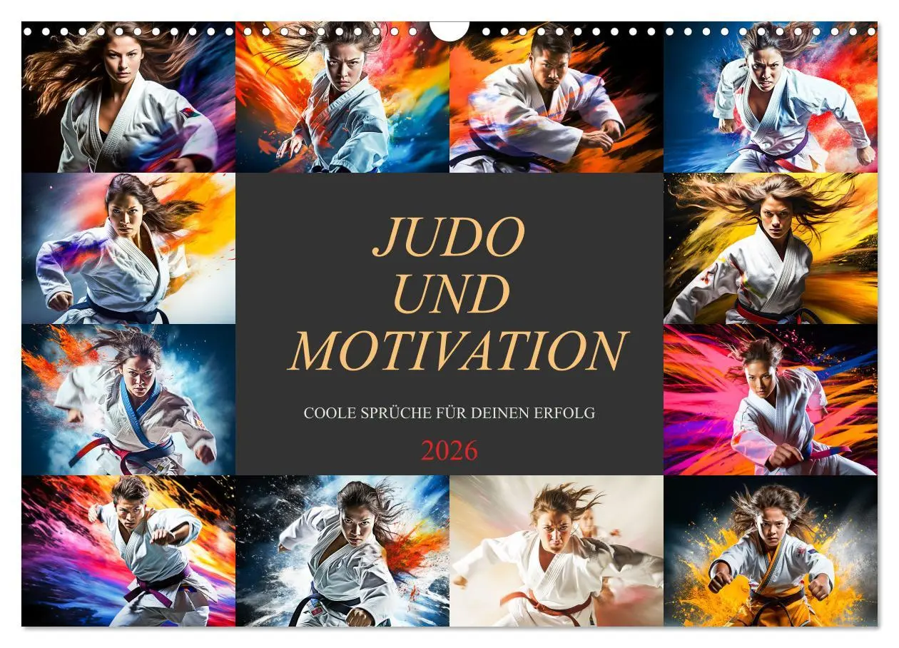 Cover: 9783457493489 | Judo und Motivation (Wandkalender 2026 DIN A3 quer), CALVENDO...