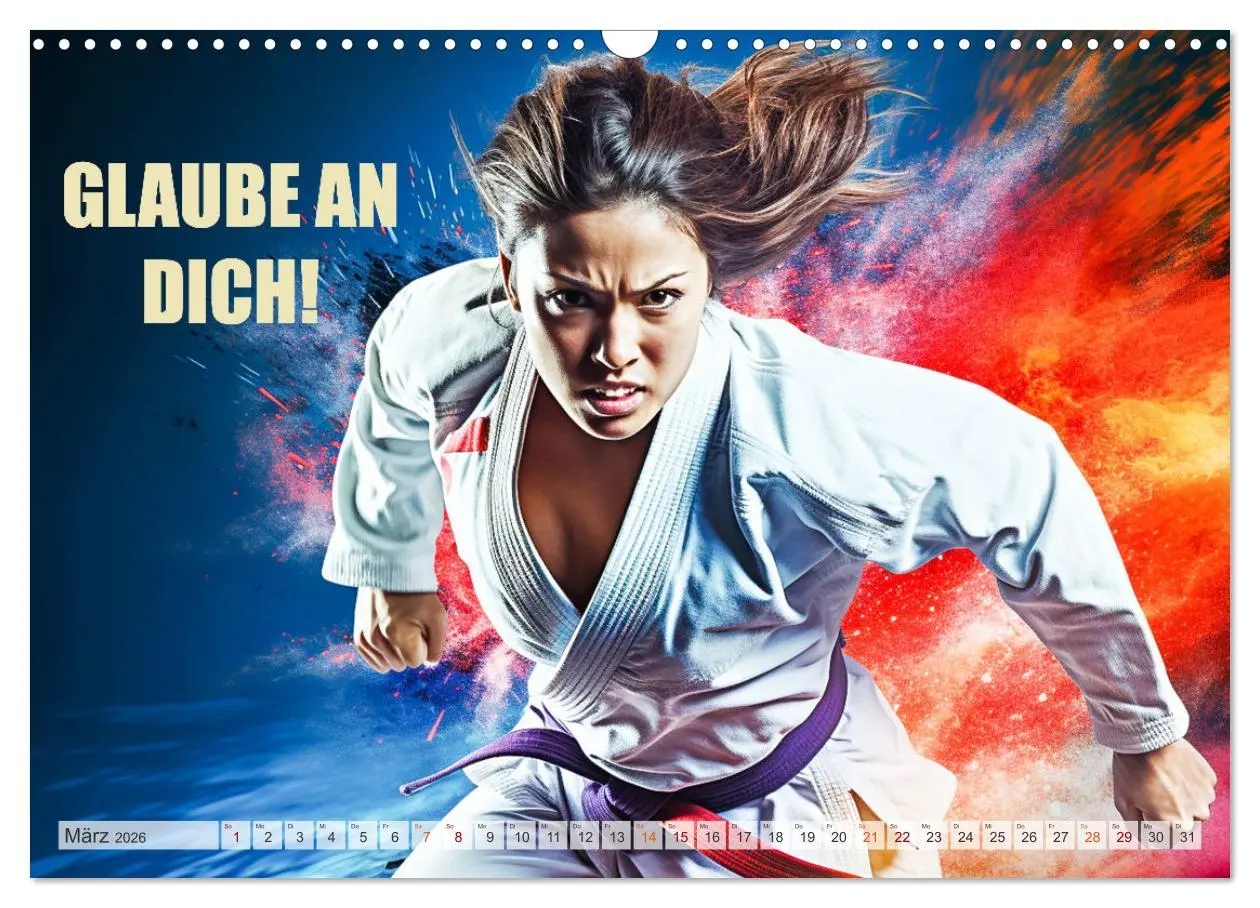 Bild: 9783457493489 | Judo und Motivation (Wandkalender 2026 DIN A3 quer), CALVENDO...