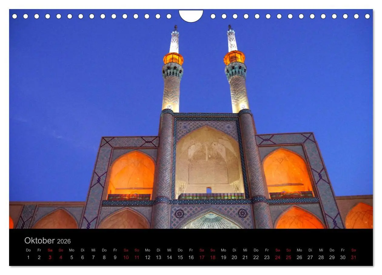 Bild: 9783457873489 | Iran - Impressionen einer Reise (Wandkalender 2026 DIN A4 quer),...