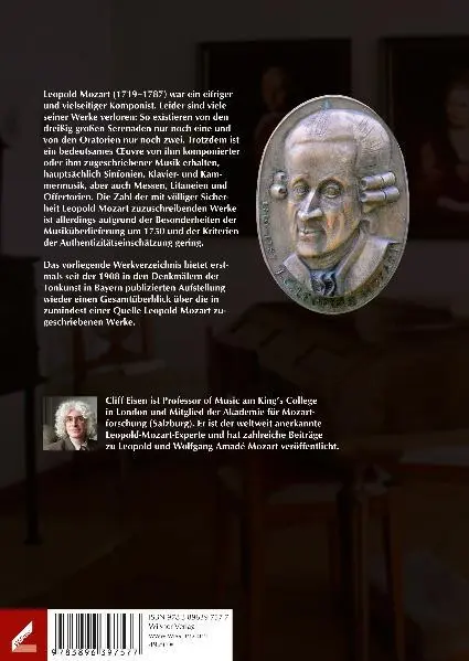 Rückseite: 9783990943489 | Leopold-Mozart-Werkverzeichnis (LMV) | Cliff Eisen | Buch | Deutsch