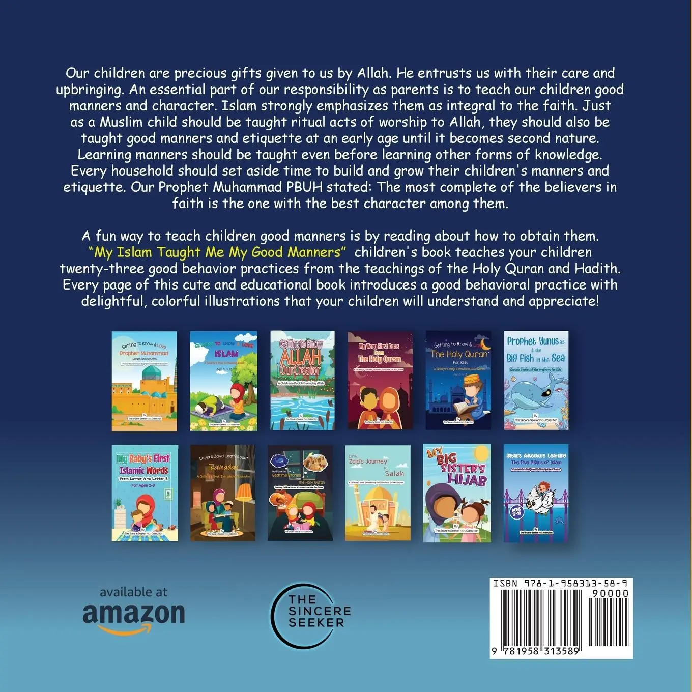 Rückseite: 9781958313589 | My Islam Taught Me My Good Manners | The Sincere Seeker Collection