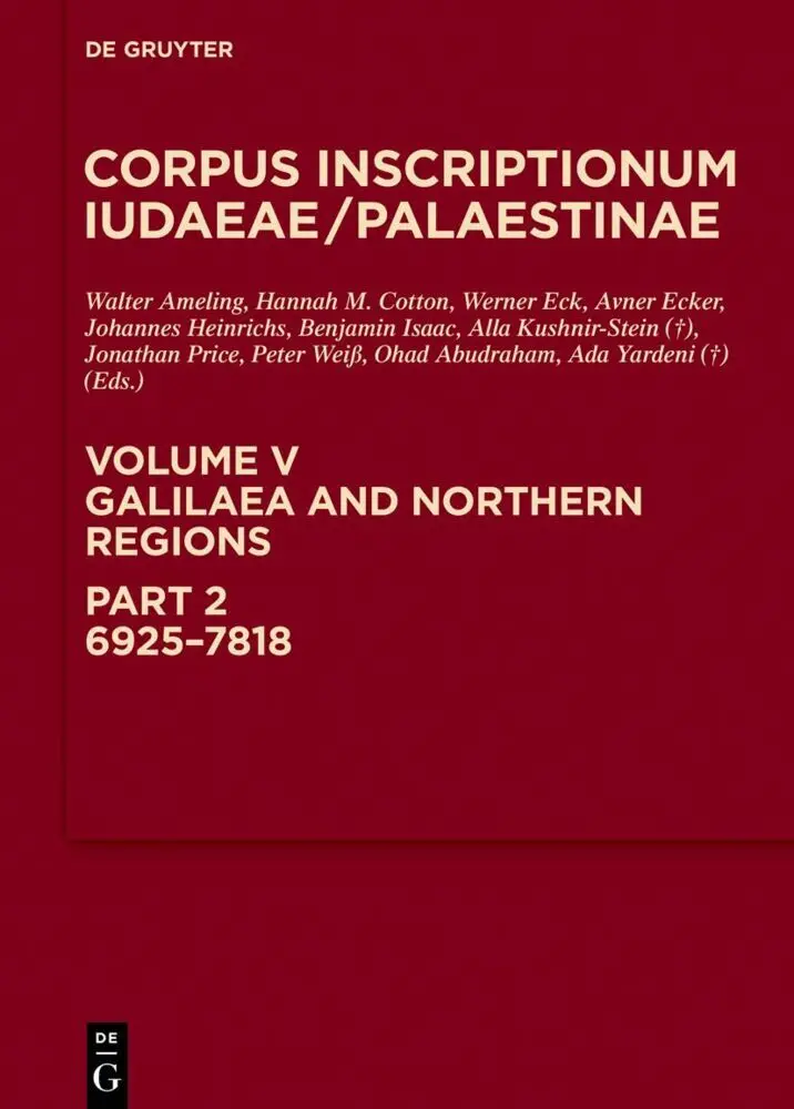 Cover: 9783110713589 | Galilaea and Northern Regions: 6925-7818 | Walter Ameling (u. a.) | X