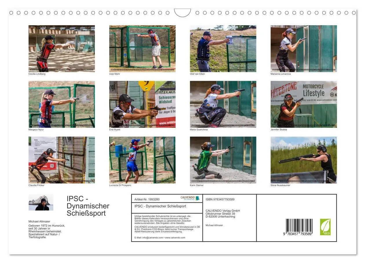 Bild: 9783457793589 | IPSC - Dynamischer Schießsport (Wandkalender 2026 DIN A3 quer),...