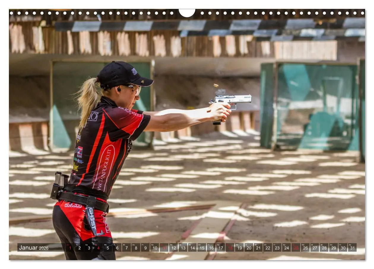 Bild: 9783457793589 | IPSC - Dynamischer Schießsport (Wandkalender 2026 DIN A3 quer),...