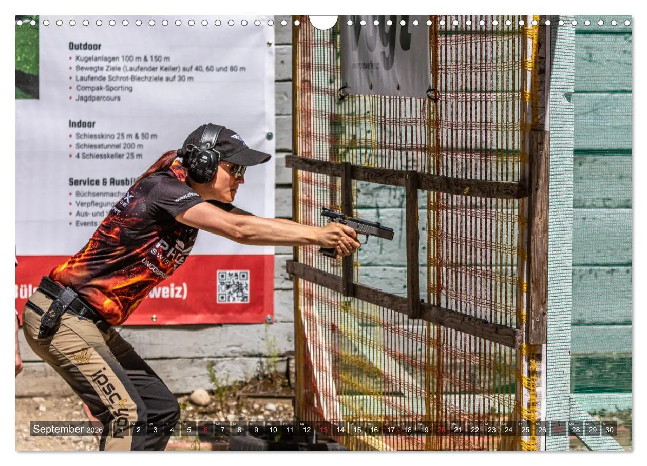 Bild: 9783457793589 | IPSC - Dynamischer Schießsport (Wandkalender 2026 DIN A3 quer),...