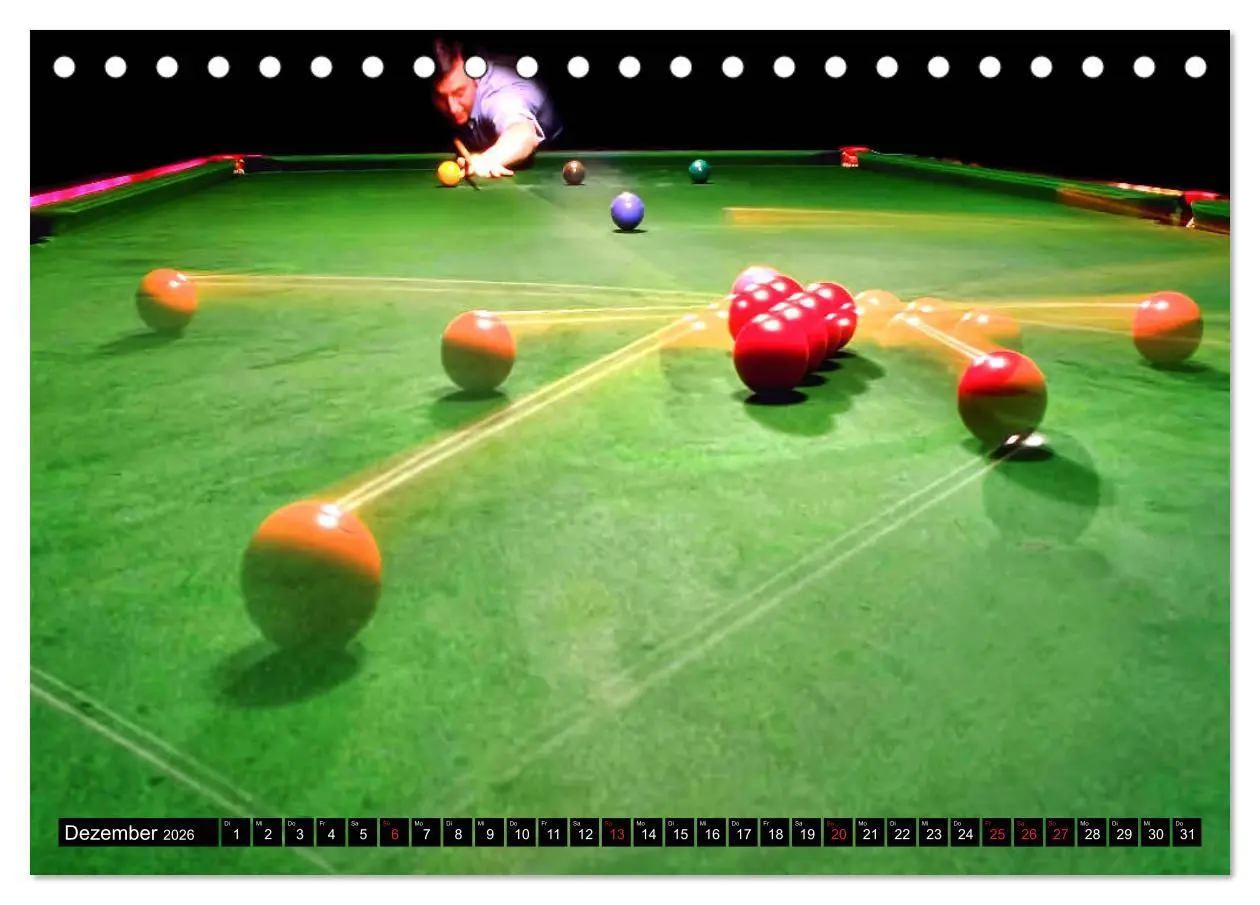 Bild: 9783457933589 | Billard. Konzentration - Sport - Spannung (Tischkalender 2026 DIN...