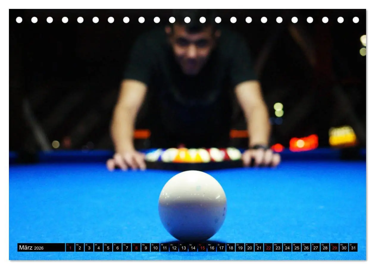 Bild: 9783457933589 | Billard. Konzentration - Sport - Spannung (Tischkalender 2026 DIN...